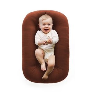 Snuggle Me Organic Infant Lounger with Cover in Gingerbread